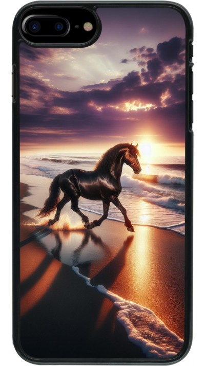 Coque iPhone 7 Plus / 8 Plus - Cheval majestueux plage
