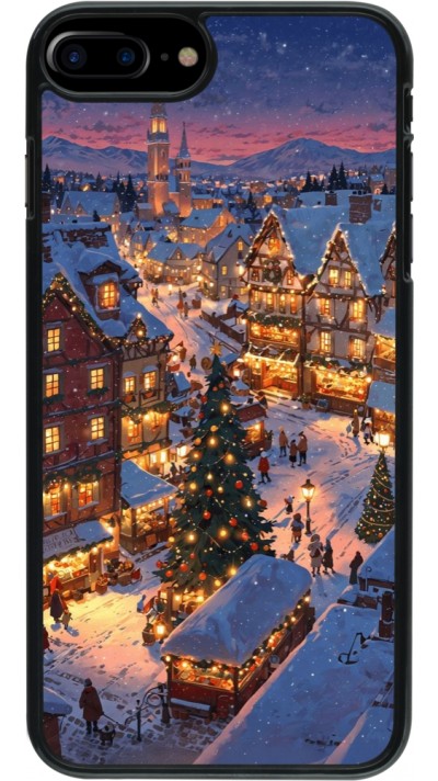 iPhone 7 Plus / 8 Plus Case Hülle - Christmas 25 Xmas Village