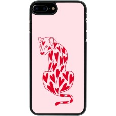 iPhone 7 Plus / 8 Plus Case Hülle - Leopard with hearts 2026