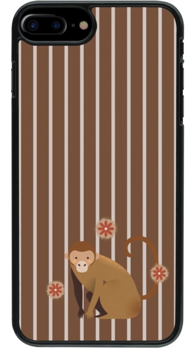 Coque iPhone 7 Plus / 8 Plus - Monkey with stripes Coque iPhone 7 Plus / 8 Plus - Monkey with stripes