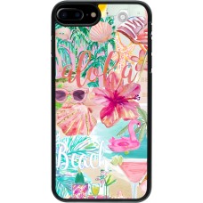 iPhone 7 Plus / 8 Plus Case Hülle - Preppy Collage Aloha