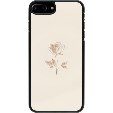 iPhone 7 Plus / 8 Plus Case Hülle - Rosa Sand Minimalistisch