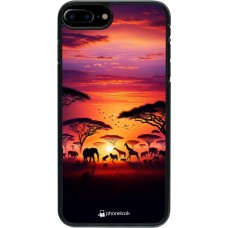 iPhone 7 Plus / 8 Plus Case Hülle - Safari Sonnenuntergang Wildtiere