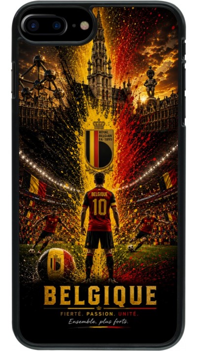 Coque iPhone 7 Plus / 8 Plus - Football Belgique splash 2026