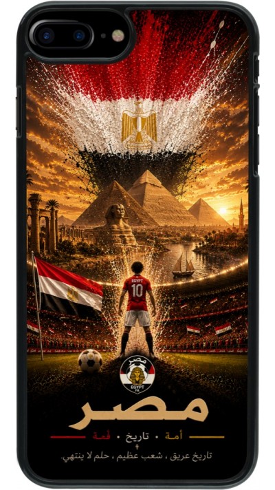 Coque iPhone 7 Plus / 8 Plus - Football Égypte splash 2026