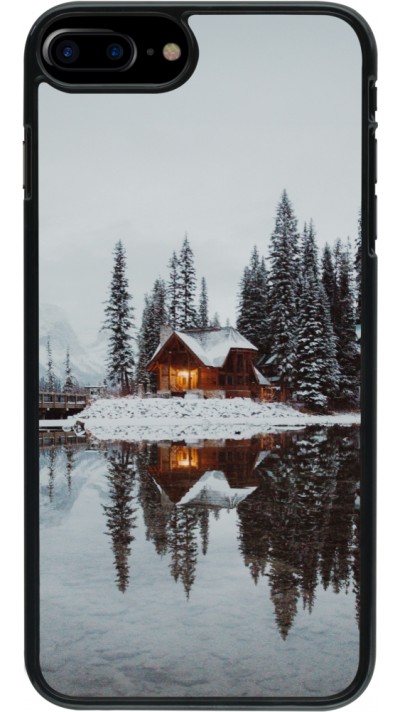 iPhone 7 Plus / 8 Plus Case Hülle - Winter 25 Winter house forest afternoon