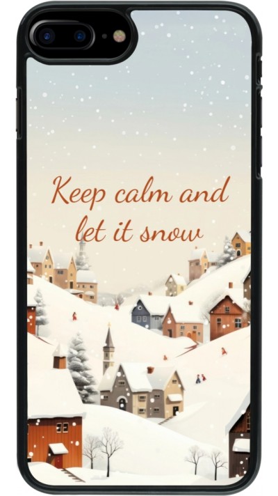 iPhone 7 Plus / 8 Plus Case Hülle - Winter 25 Winter Keep calm and let it snow