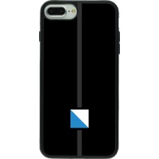 iPhone 7 Plus / 8 Plus Case Hülle - Silikon schwarz Kanton ZH schwarz