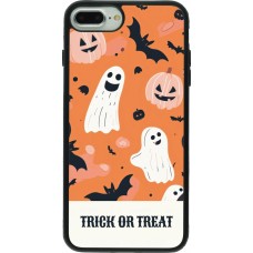iPhone 7 Plus / 8 Plus Case Hülle - Silikon schwarz Halloween 2025 Trick treat