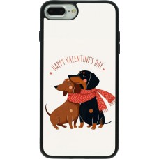 iPhone 7 Plus / 8 Plus Case Hülle - Silikon schwarz Saint Valentines Day 26 Happy Valentine