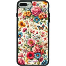 iPhone 7 Plus / 8 Plus Case Hülle - Silikon schwarz Spring 25 fruehling bluetend