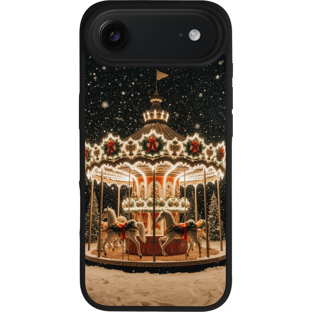 iPhone Air Case Hülle - Silikon schwarz Christmas 25 Carousel