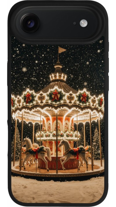 iPhone Air Case Hülle - Silikon schwarz Christmas 25 Carousel