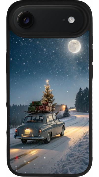 iPhone Air Case Hülle - Silikon schwarz Christmas 25 Car with Tree Xmas