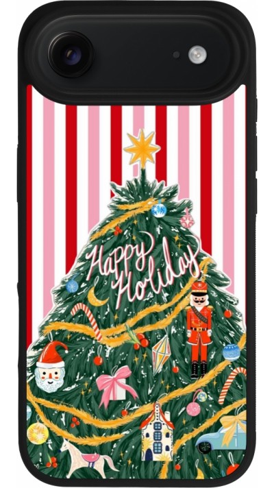 iPhone Air Case Hülle - Silikon schwarz Christmas 25 Happy Holiday