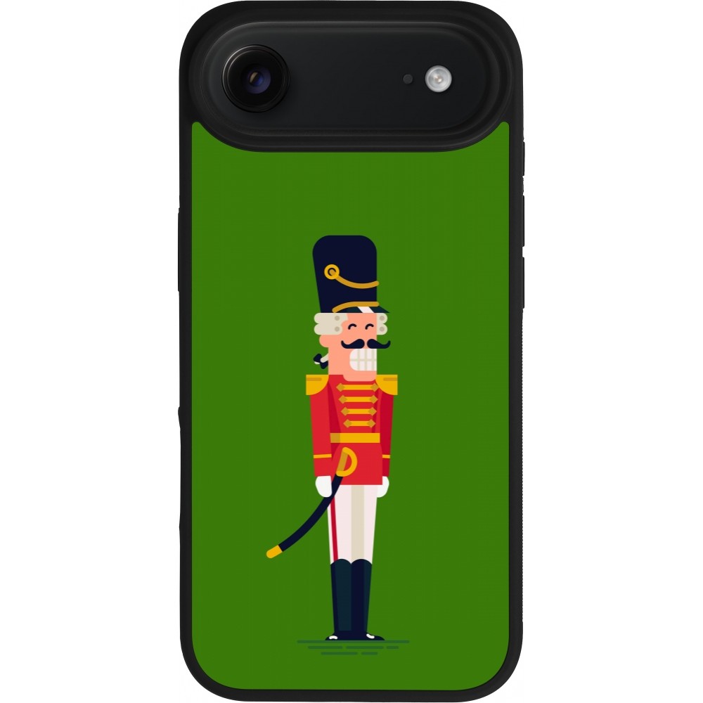 iPhone Air Case Hülle - Silikon schwarz Christmas 25 Nutcracker Green