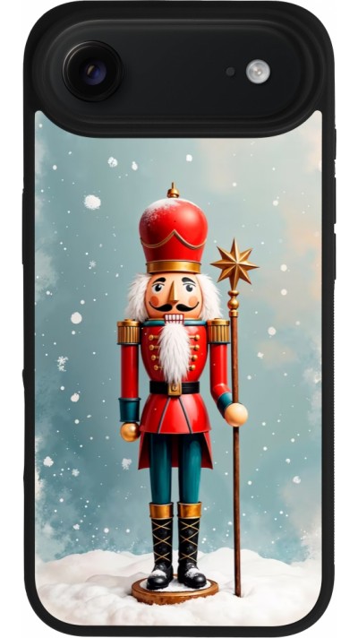 iPhone Air Case Hülle - Silikon schwarz Christmas 25 Nutcracker Snow