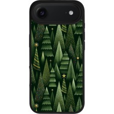 iPhone Air Case Hülle - Silikon schwarz Christmas 25 Pattern Xmas Tree