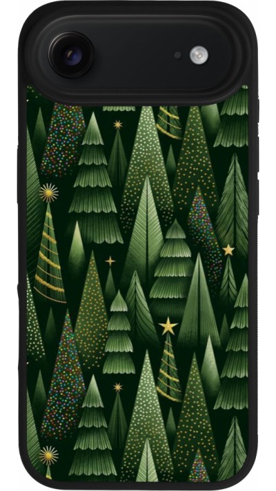 iPhone Air Case Hülle - Silikon schwarz Christmas 25 Pattern Xmas Tree