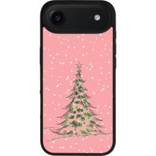 iPhone Air Case Hülle - Silikon schwarz Christmas 25 Pink Tree