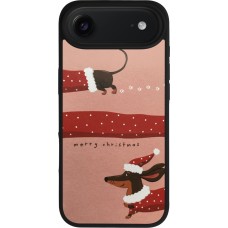 iPhone Air Case Hülle - Silikon schwarz Christmas 25 Teckel Merry Xmas