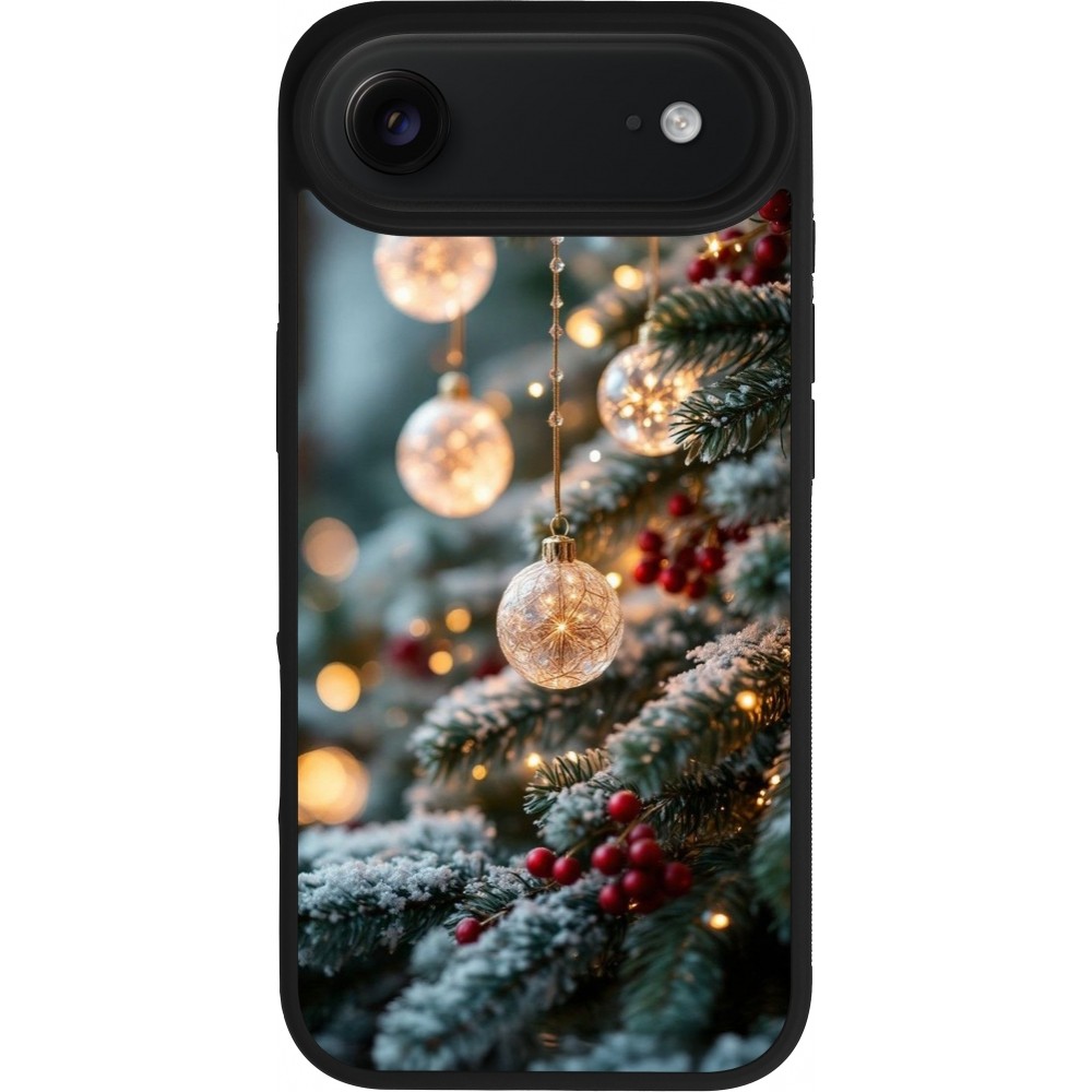 iPhone Air Case Hülle - Silikon schwarz Christmas 25 Xmas Decorated Tree