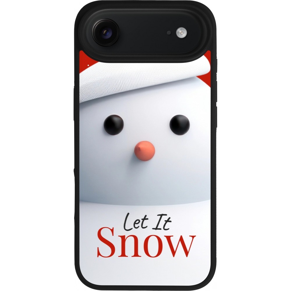 iPhone Air Case Hülle - Silikon schwarz Christmas 25 Xmas Snowman
