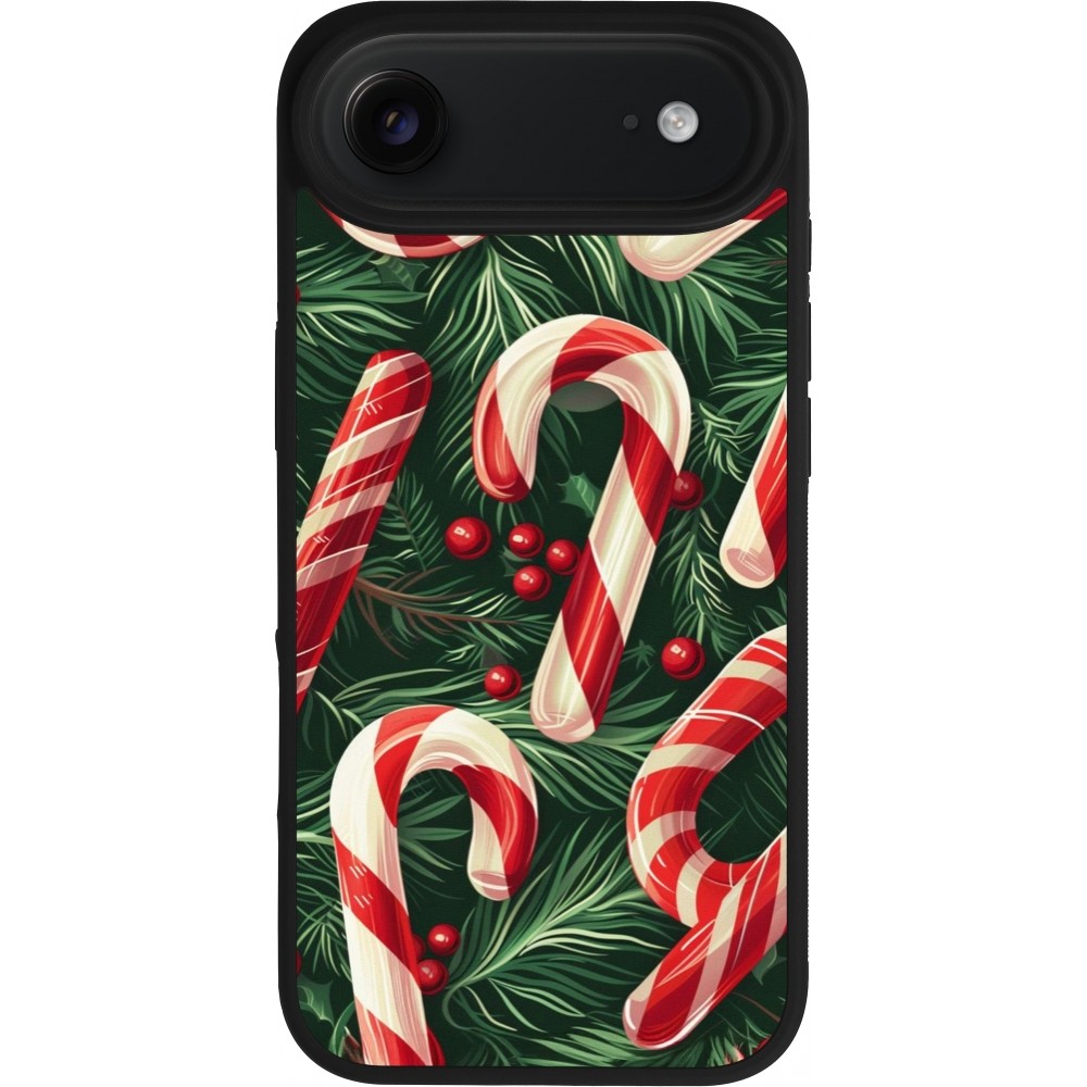 iPhone Air Case Hülle - Silikon schwarz Christmas 25 Xmas Stick