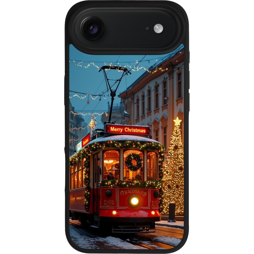 iPhone Air Case Hülle - Silikon schwarz Christmas 25 Xmas Train