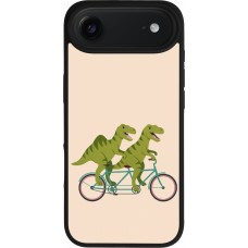 iPhone Air Case Hülle - Silikon schwarz Dinosaurs on bikes 2026