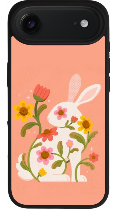iPhone Air Case Hülle - Silikon schwarz Easter 2026 Rabbit collage