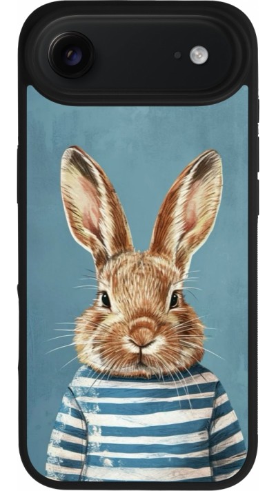 iPhone Air Case Hülle - Silikon schwarz Easter 2026 Rabbit navy