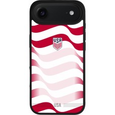 iPhone Air Case Hülle - Silikon schwarz Vereinigten Staaten 2026 personalisierbares Fussballtrikot