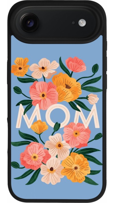 iPhone Air Case Hülle - Silikon schwarz Mom 2026 Flowers