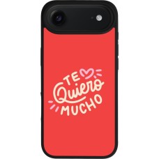 iPhone Air Case Hülle - Silikon schwarz Saint Valentines Day 26 Te quiero mucho