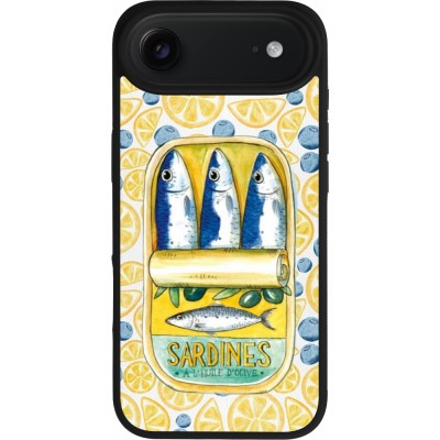 iPhone Air Case Hülle - Silikon schwarz Sardines in oil 2026