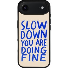 iPhone Air Case Hülle - Silikon schwarz Slow down 2026