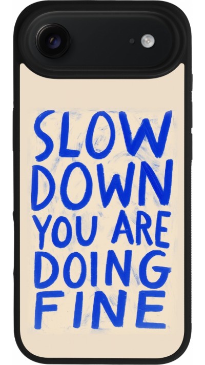 iPhone Air Case Hülle - Silikon schwarz Slow down 2026