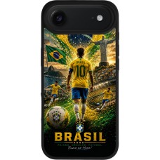 iPhone Air Case Hülle - Silikon schwarz Fussball Brasilien splash 2026