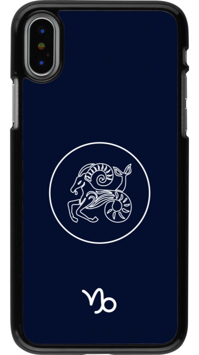 iPhone X / Xs Case Hülle - Astrologie Steinbock