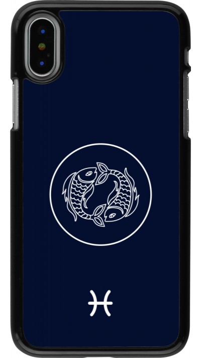 iPhone X / Xs Case Hülle - Astrologie Fische