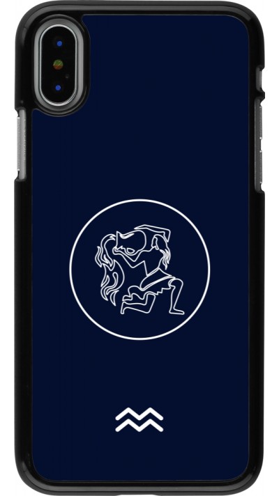 iPhone X / Xs Case Hülle - Astrologie Wassermann