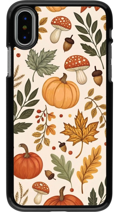 iPhone X / Xs Case Hülle - Autumn 25 Autumn pattern
