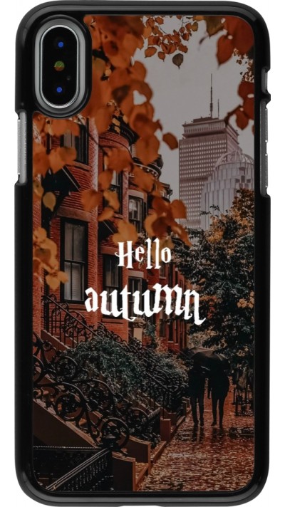 iPhone X / Xs Case Hülle - Autumn 25 Hello autumn