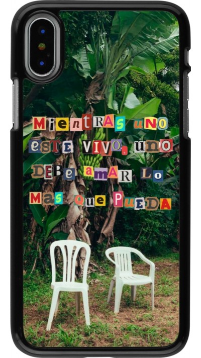 iPhone X / Xs Case Hülle - Chairs DTMF