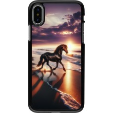 iPhone X / Xs Case Hülle - Pferd majestätisch Strand