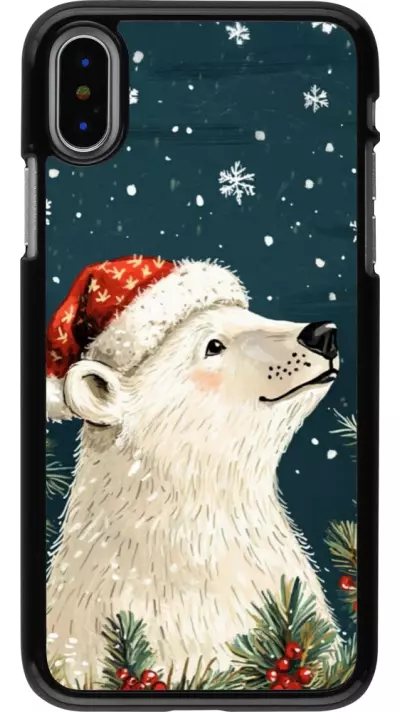 iPhone X / Xs Case Hülle - Christmas 25 Bear