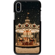 iPhone X / Xs Case Hülle - Christmas 25 Carousel