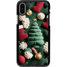 iPhone X / Xs Case Hülle - Christmas 25 Christmas textiles