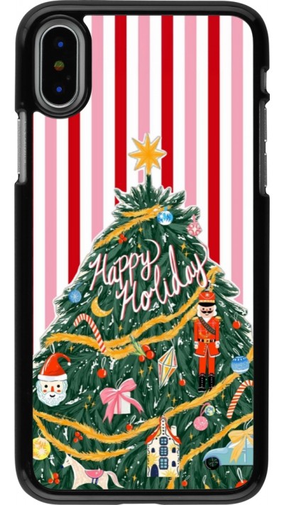 iPhone X / Xs Case Hülle - Christmas 25 Happy Holiday